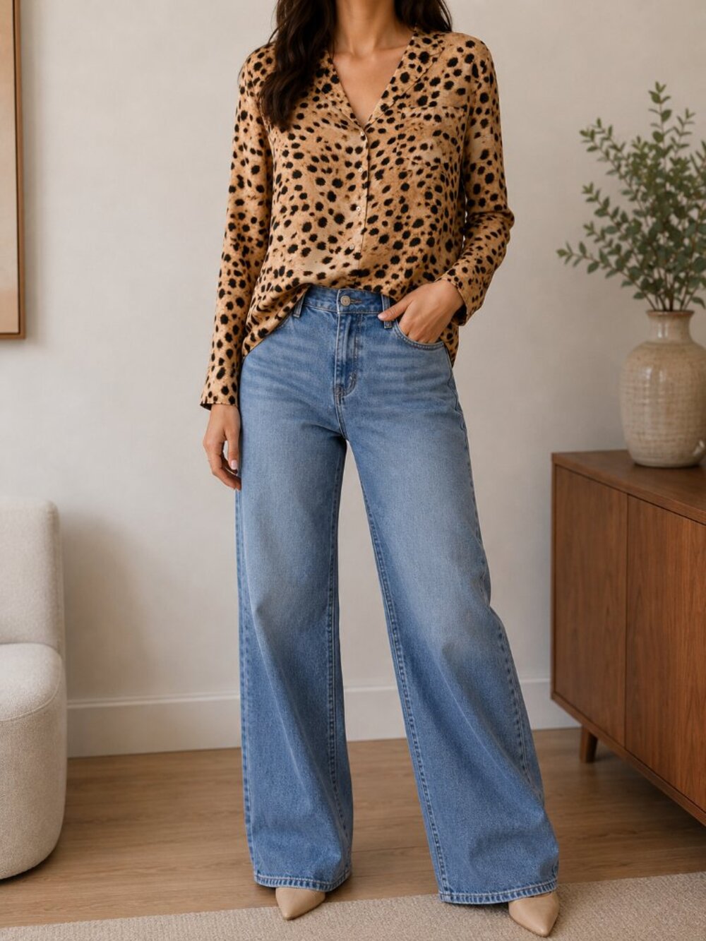 Wilfred Free Leopard Blouse